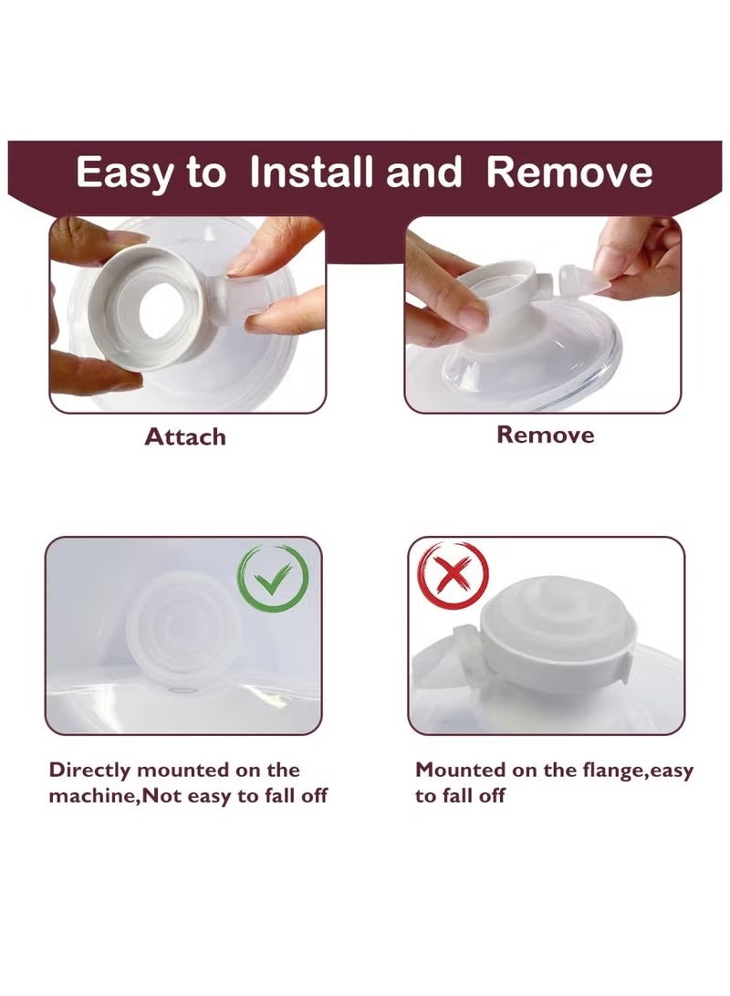 ColaBear 6 Pack Duckbill Valves & 4PCS Diaphragm Compatible with Momcozy M5 Wearable Breast Pump, Replacement Pump Parts Accessories Compatible for M5 Momcozy - Image 4